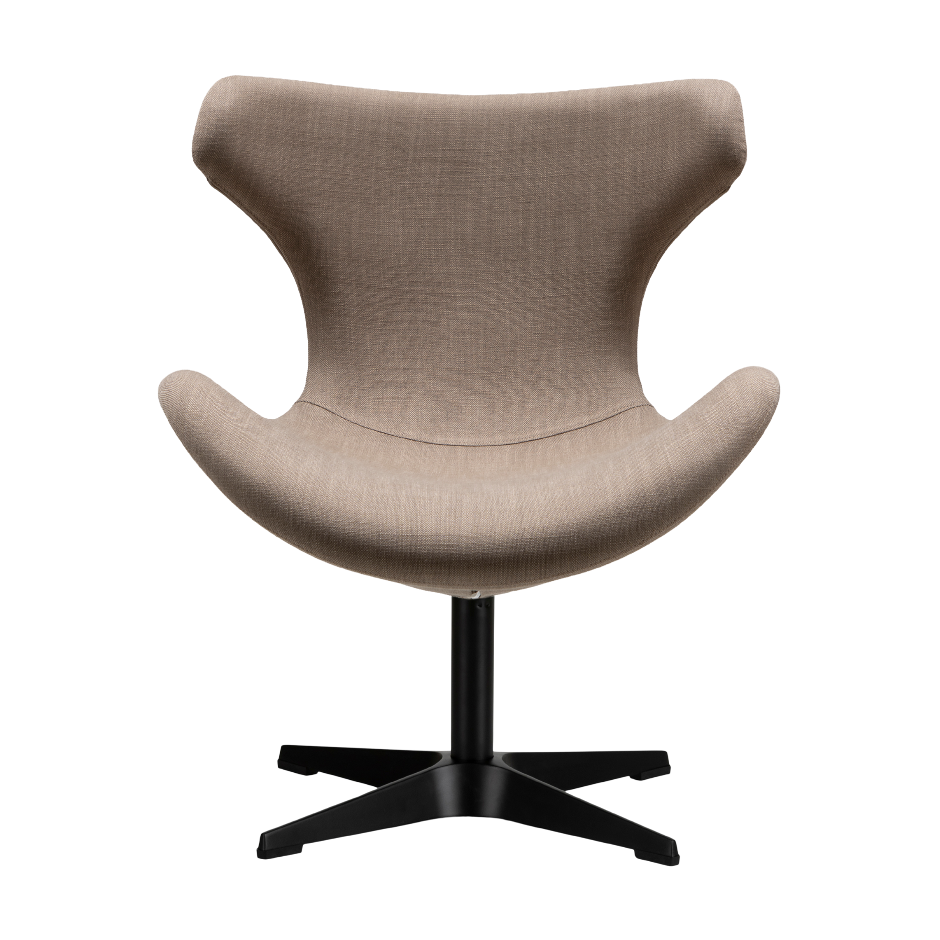 Kato loungestol stof m. sort drejesokkel